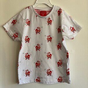 DENIM & FLOWER RICKY SINGH Santa Baseball Cap White Short Sleeve T Shirt 5/6